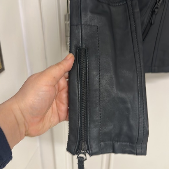 GQ Firenze-Italia Pure Leather short jacket! Classy, stylish, sassy!UK S/M! NWOT - Picture 8 of 16